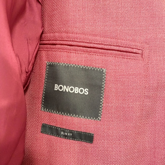 Recent bonobos slim fit unconstructed mens blazer size 36R 3 btn wool